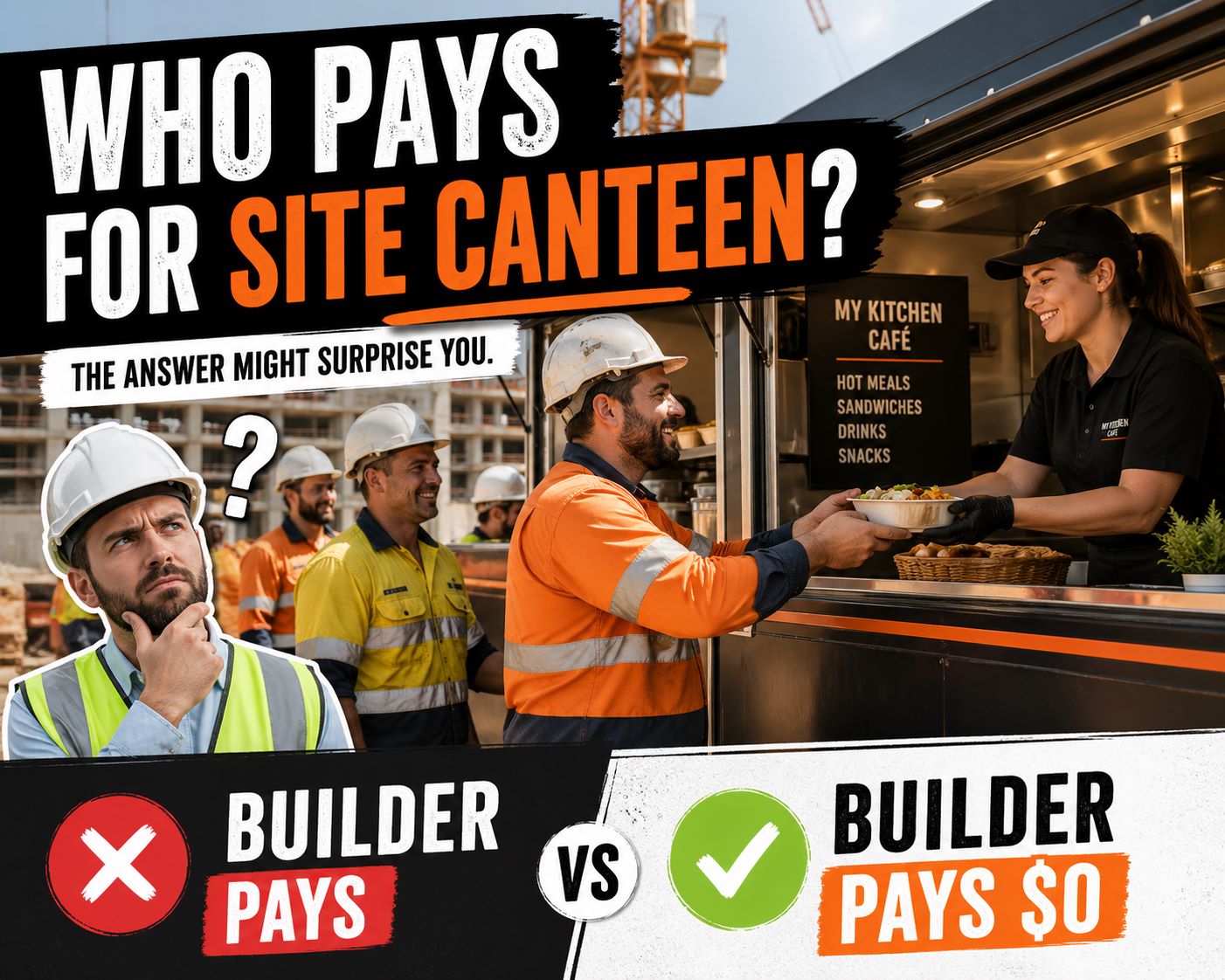 Who Pays for the Canteen on a Construction Site?